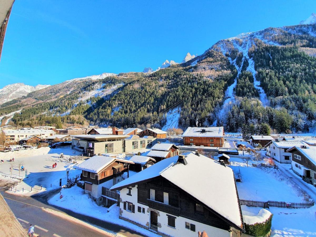 שאמוני Grand Studio Aiguille Du Midi Et Vue Mont Blanc מראה חיצוני תמונה