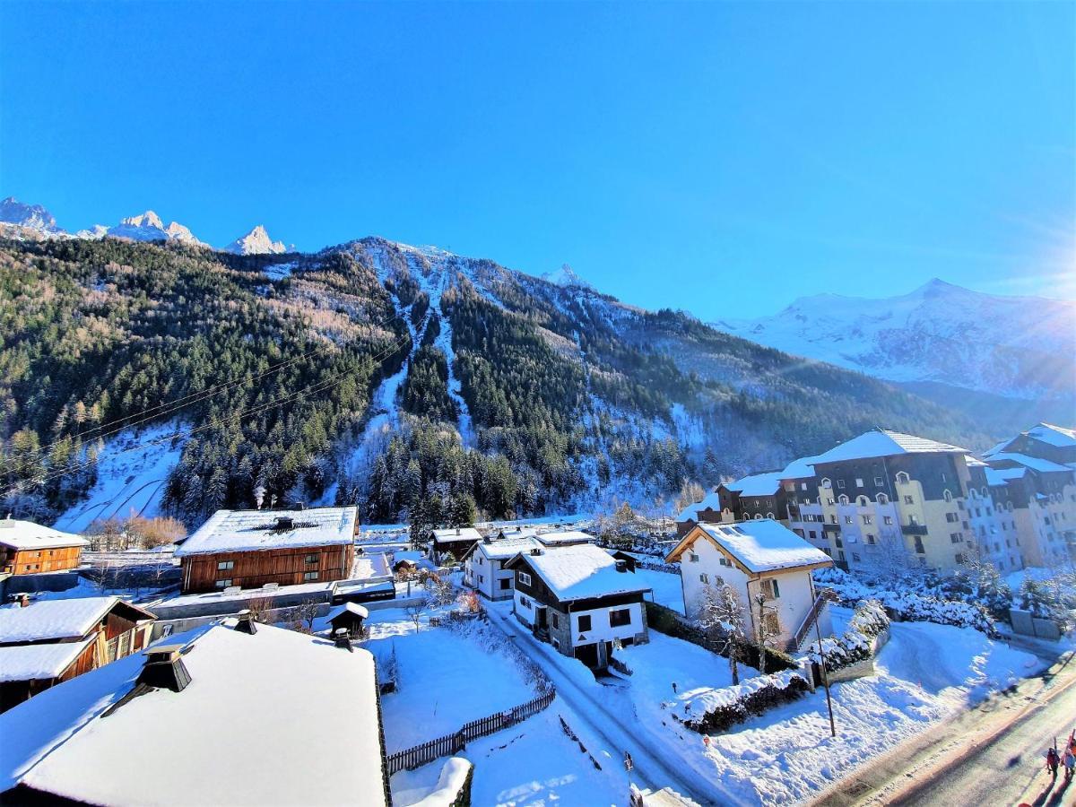 שאמוני Grand Studio Aiguille Du Midi Et Vue Mont Blanc מראה חיצוני תמונה